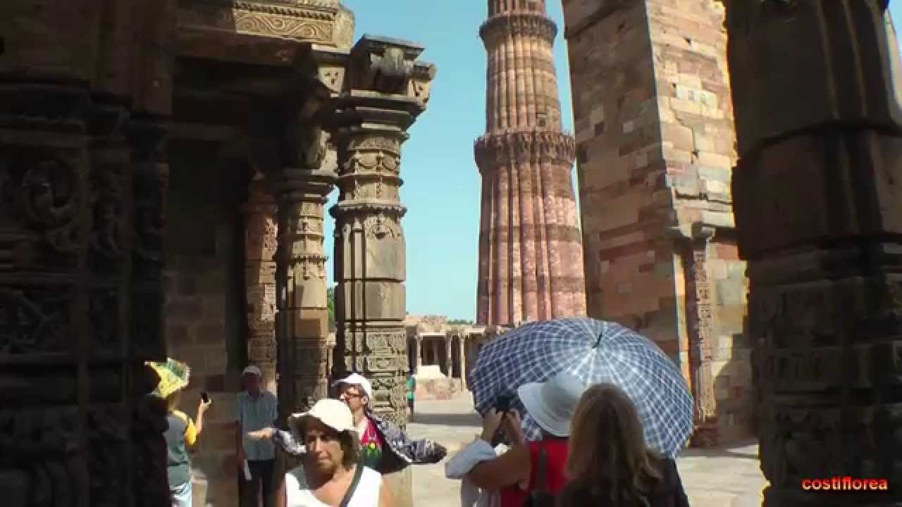 India,Delhi,Qutub Minar part 2 — Trip to Nepal,Tibet,India part 40 — Travel video HD