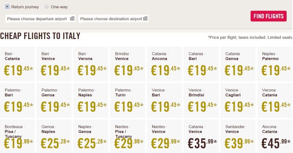 Путешествия по Италии - это дешево